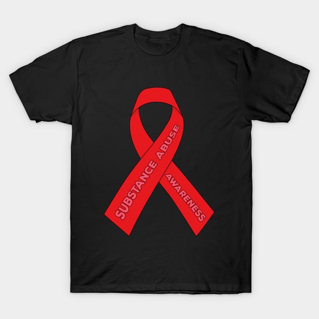 Substance Abuse Awareness T-Shirt by DiegoCarvalho